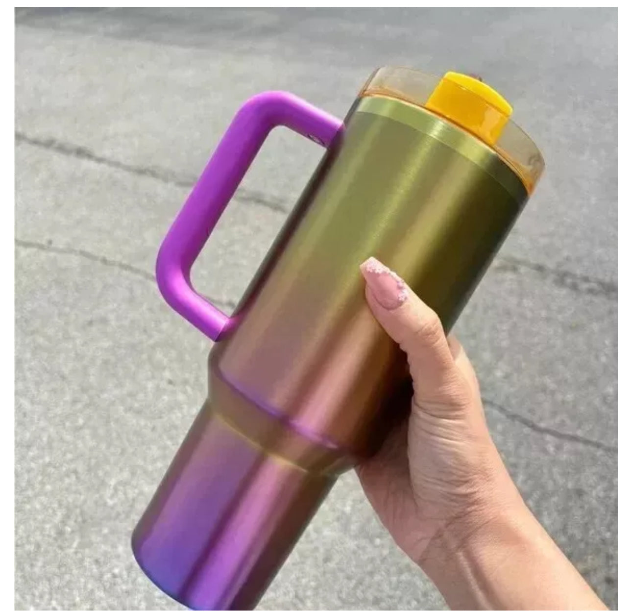 Stanley + Starbucks 40oz Cup Purple/Yellow Ombré
